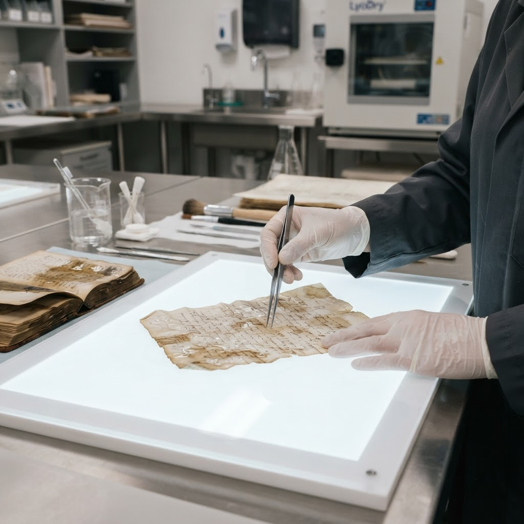 Document & Media restoration work performed by Prism Specialty Restoration