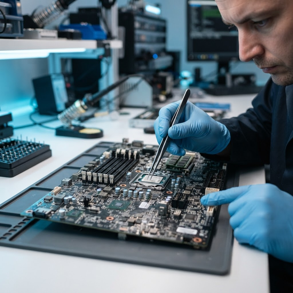 Electronics restoration work performed by Prism Specialty Restoration