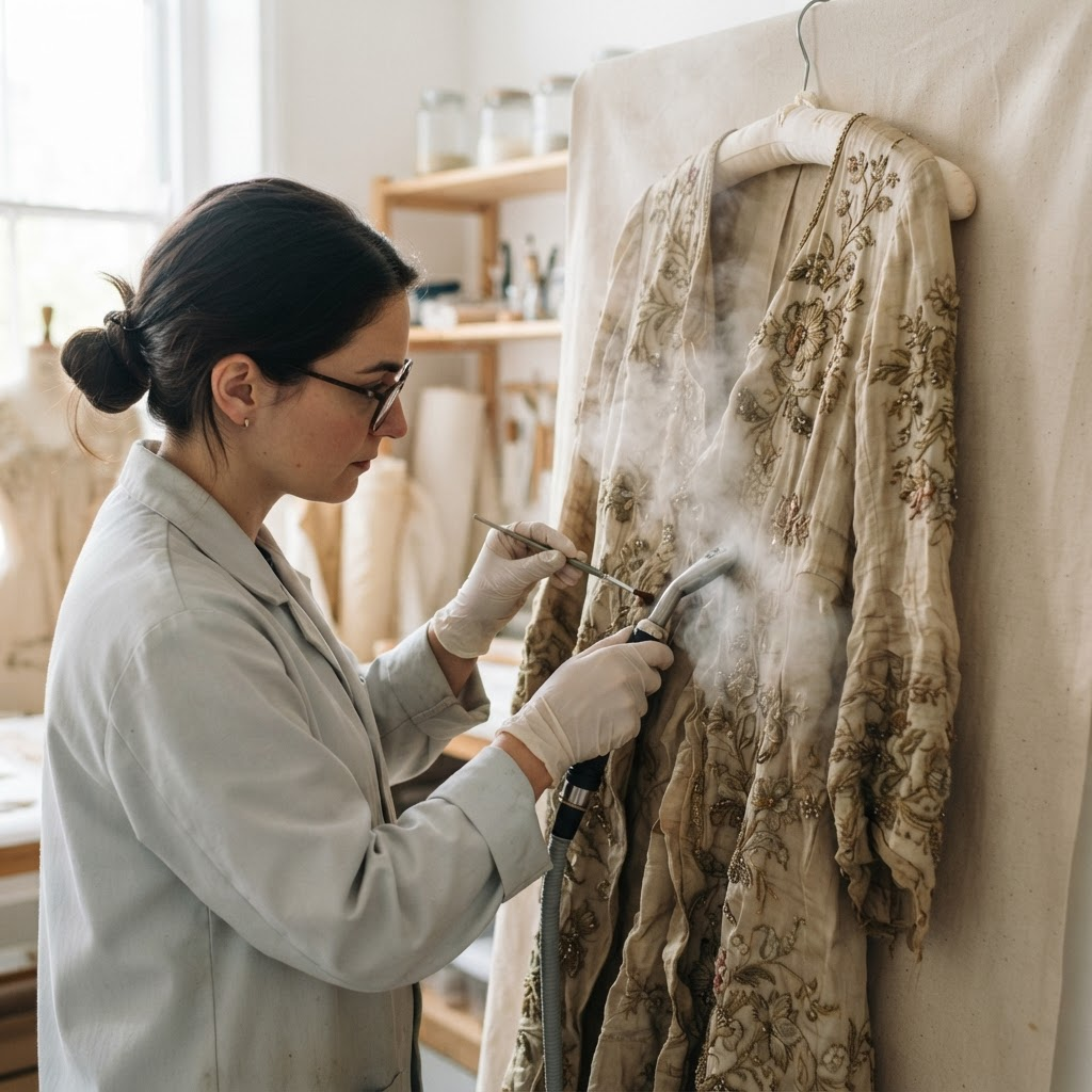 Textiles restoration work performed by Prism Specialty Restoration